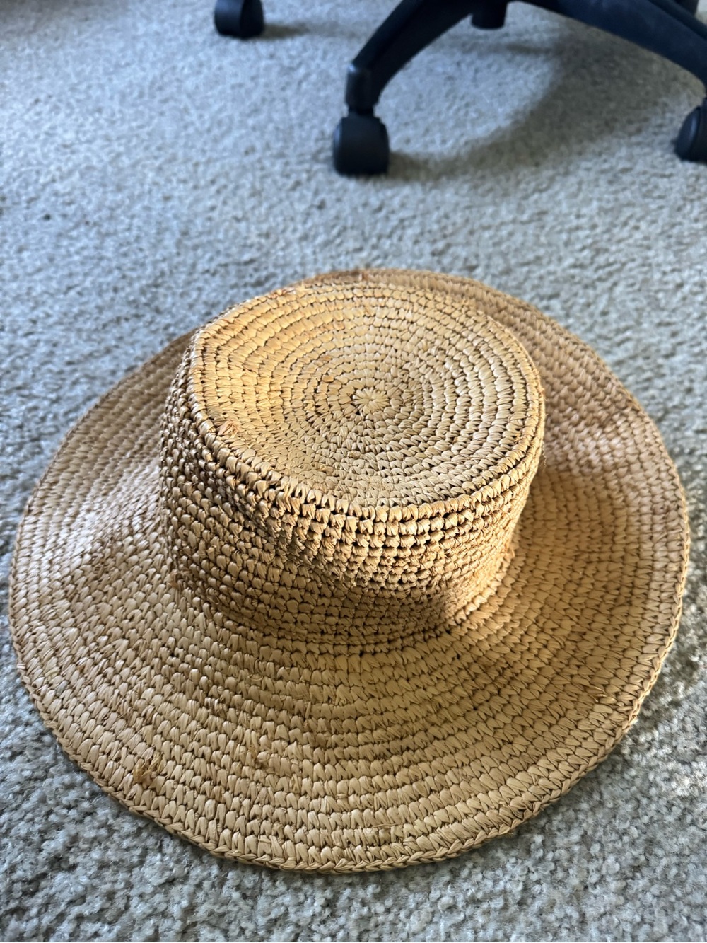 J. Crew Natural Raffia Straw Sun Hat - Tan - Picture 2 of 7